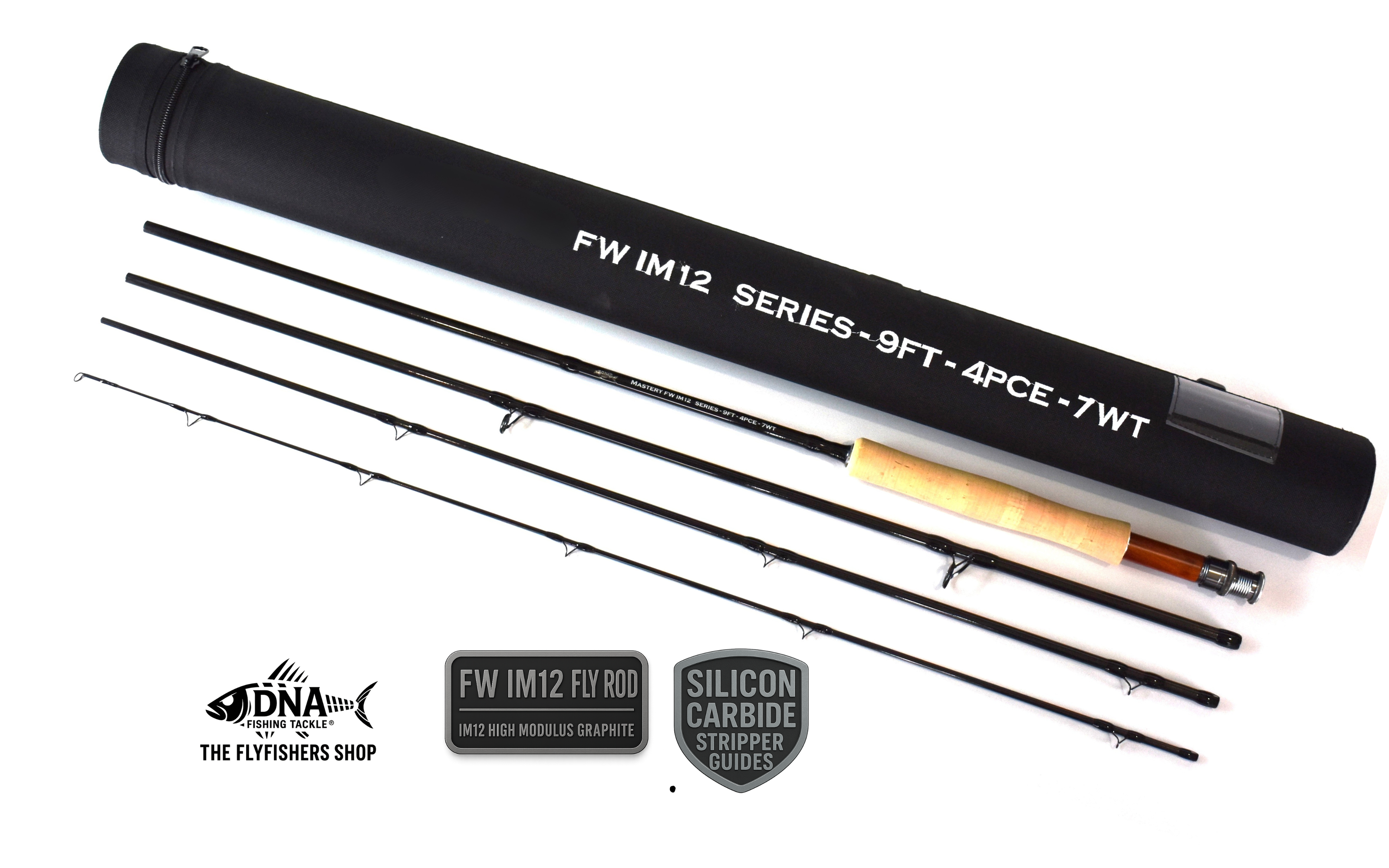 FW IM12 Series Fly Rod - 9ft 4 PCE - 7 Weight