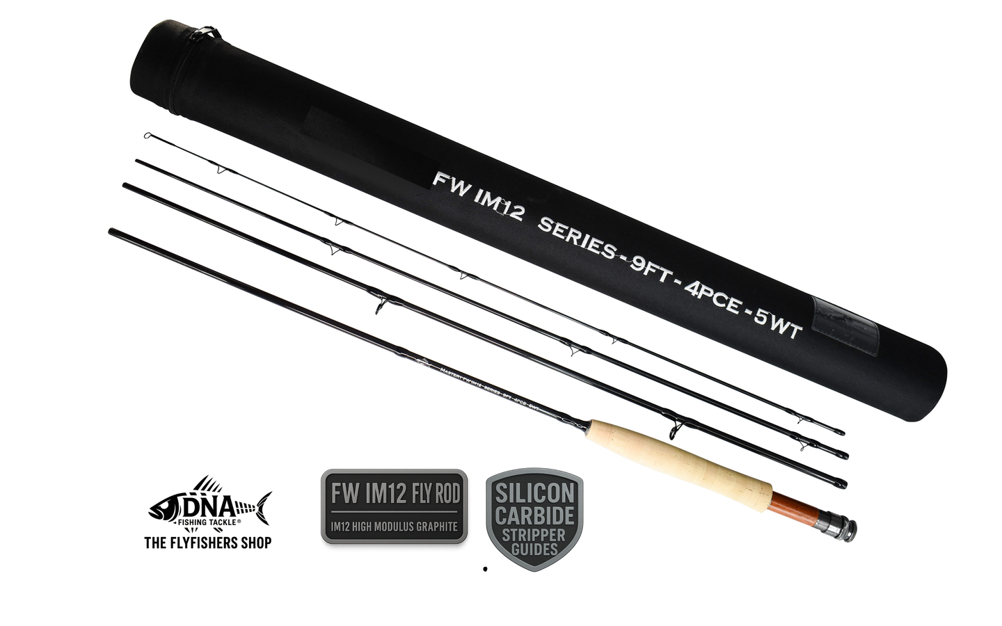 FW IM12 Series Fly Rod - 9ft - 4 PCE 5 Weight