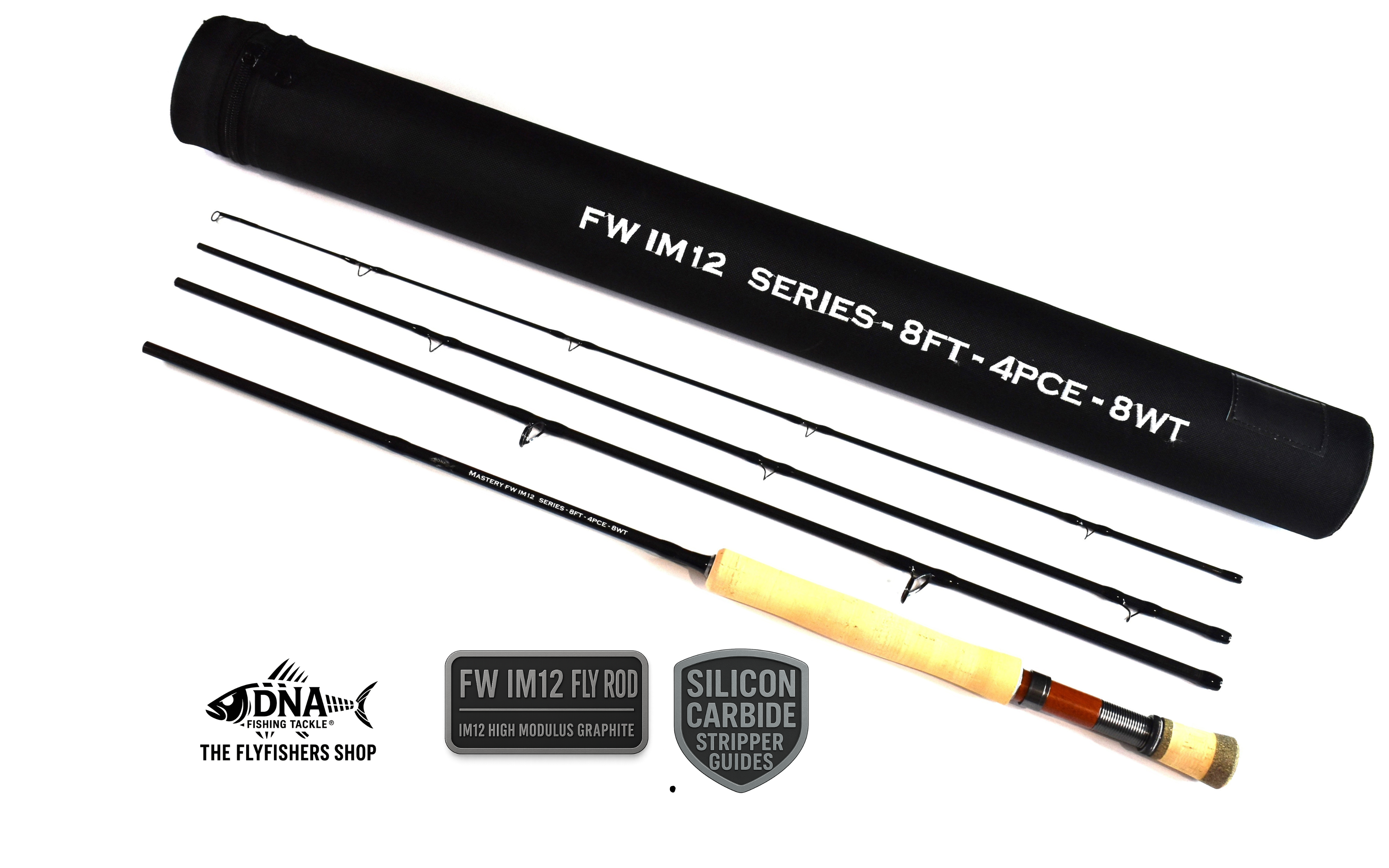 FW IM12 Series Fly Rod - 8ft - 4 PCE 8 Weight