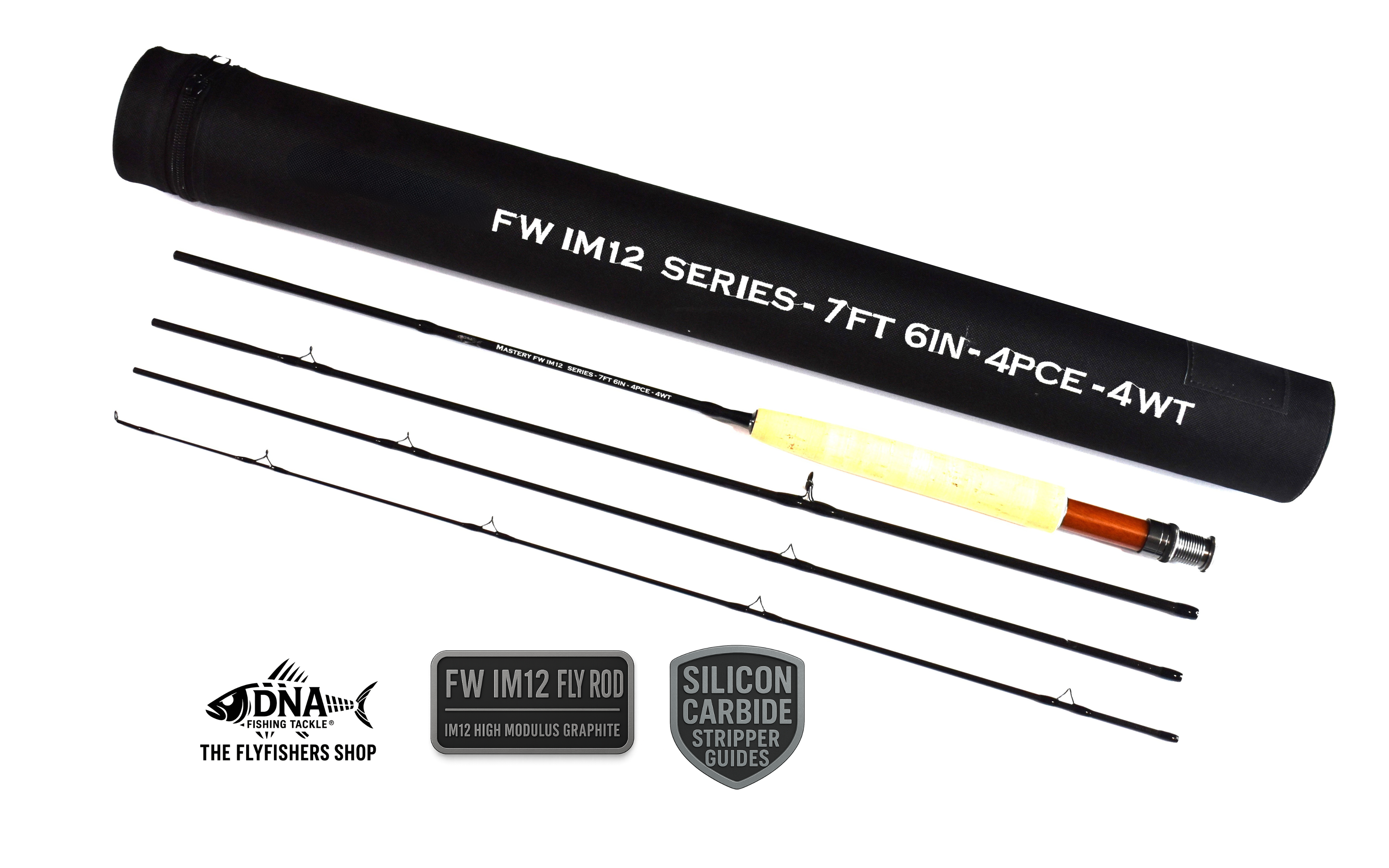 IM12 FW Series Fly Rod - 7'6" - 4 PCE 4 Weight