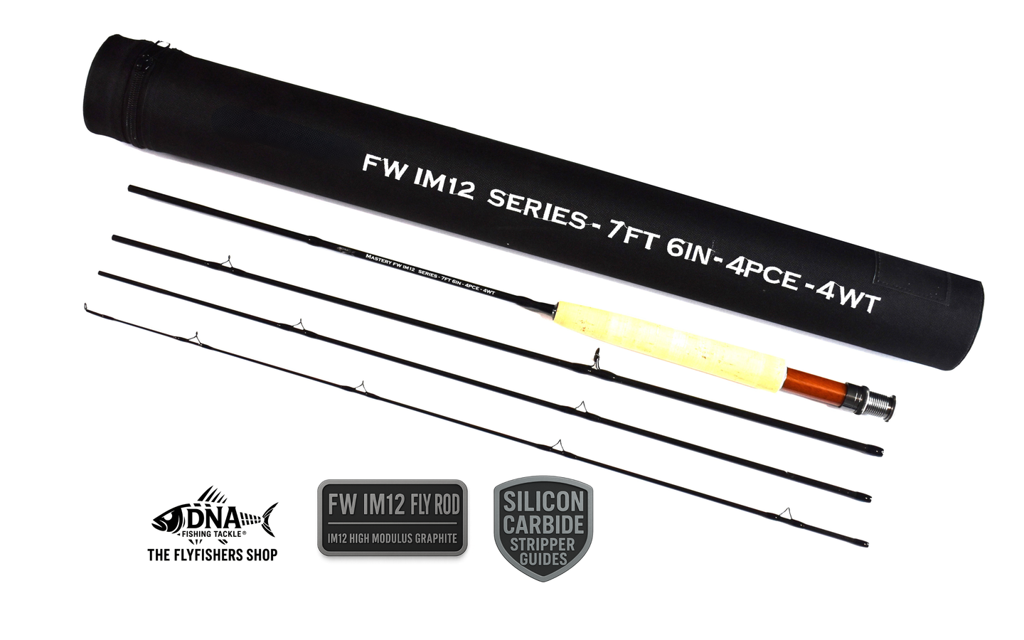 IM12 FW Series Fly Rod - 7'6" - 4 PCE 4 Weight