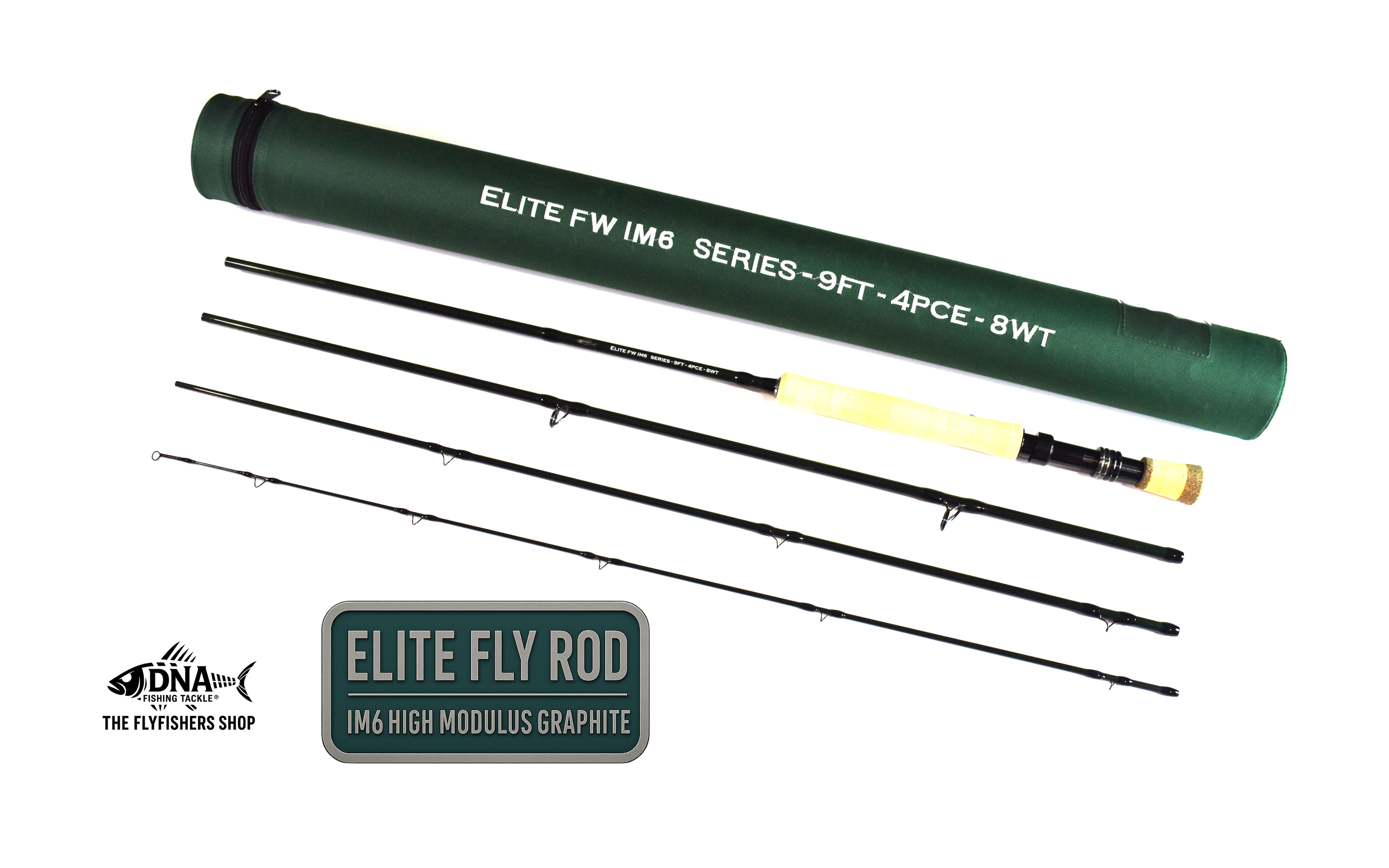 Elite IM6 FW Series Fly Rod - 9" 4pce- Line Weight 8