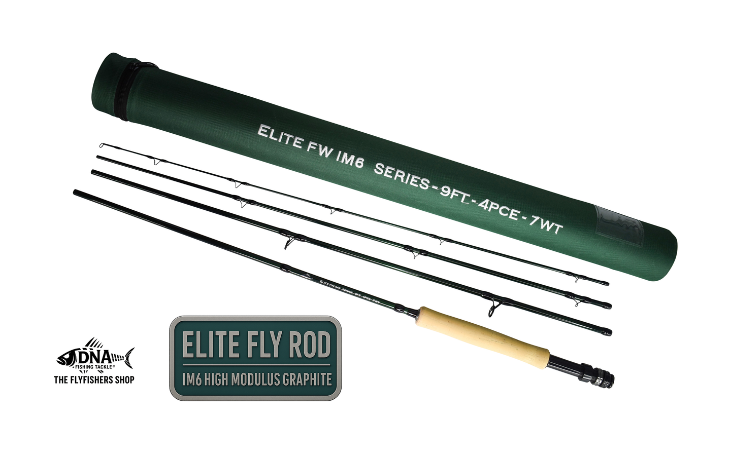 Elite IM6 FW Series Fly Rod - 9" 4pce- Line Weight 7