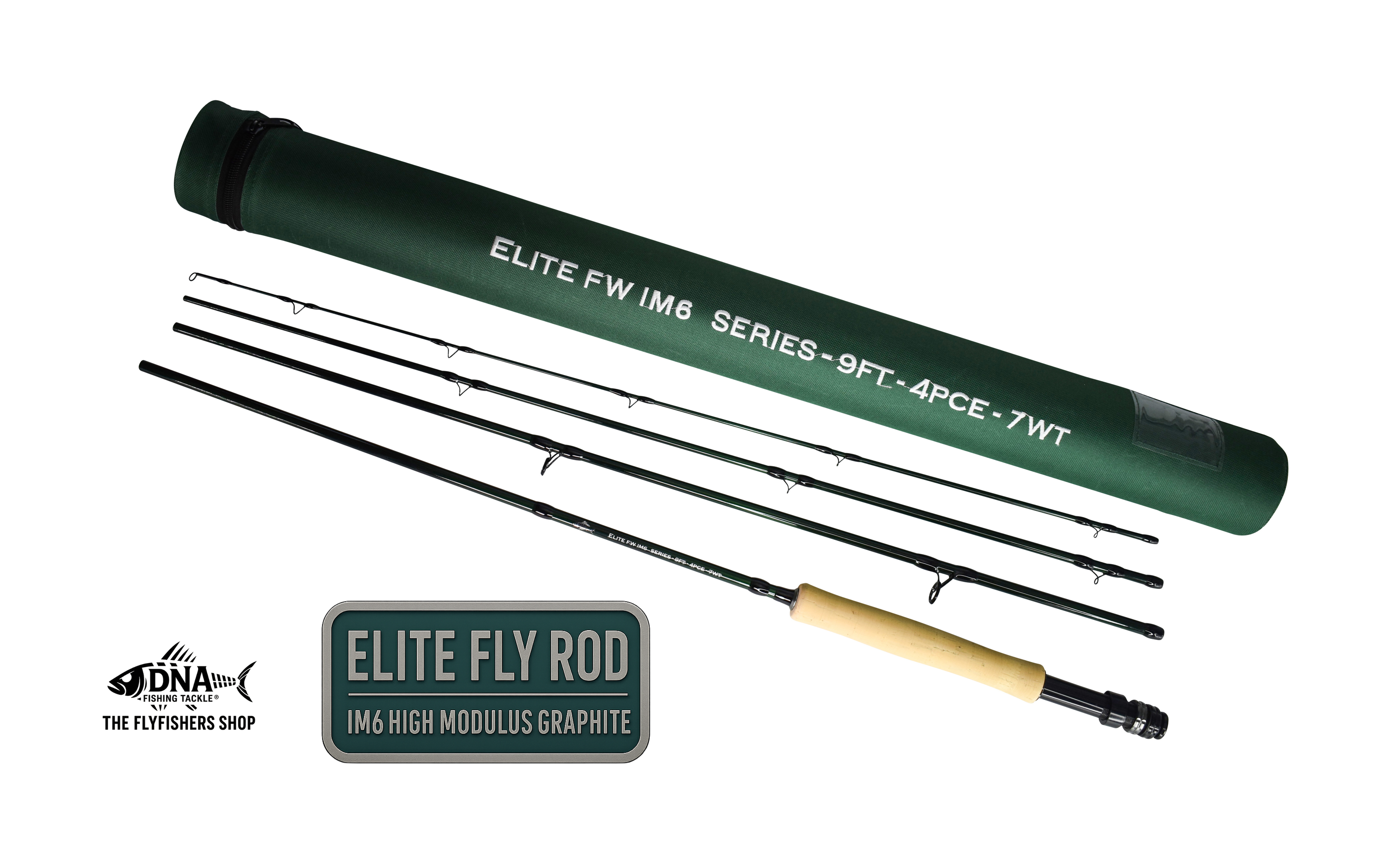 Elite IM6 FW Series Fly Rod - 9" 4pce- Line Weight 7