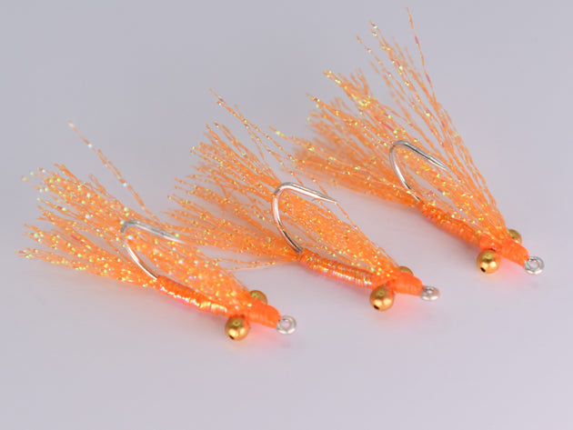 Crazy Charlie Christmas Island Orange (3 Pack) Size 8 Gamakatsu SL11-3H Hook - DNA FISHING TACKLE