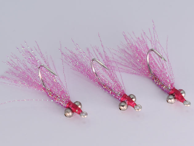 Crazy Charlie Christmas Island Pink (3 Pack) Size 8 Gamakatsu SL11-3H Hook - DNA FISHING TACKLE