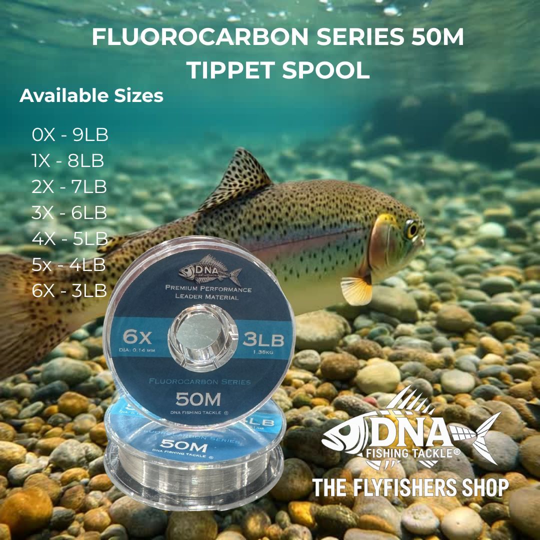 Fluorocarbon Tippet Material Clear 50 Metres