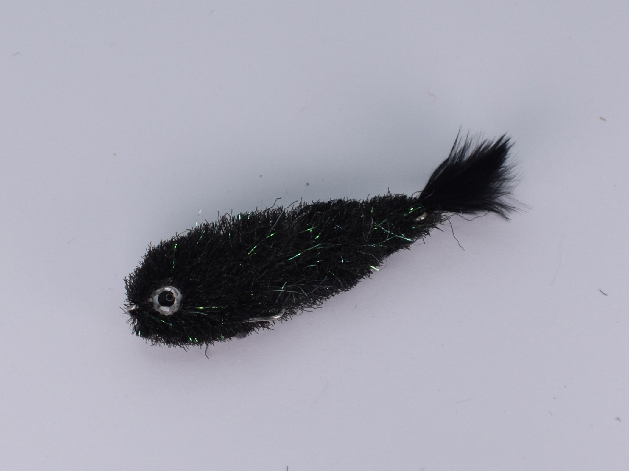 DNA Game Breaker Articulated Micro Minnow 2in Black (Size 8 Hook) - DNA FISHING TACKLE