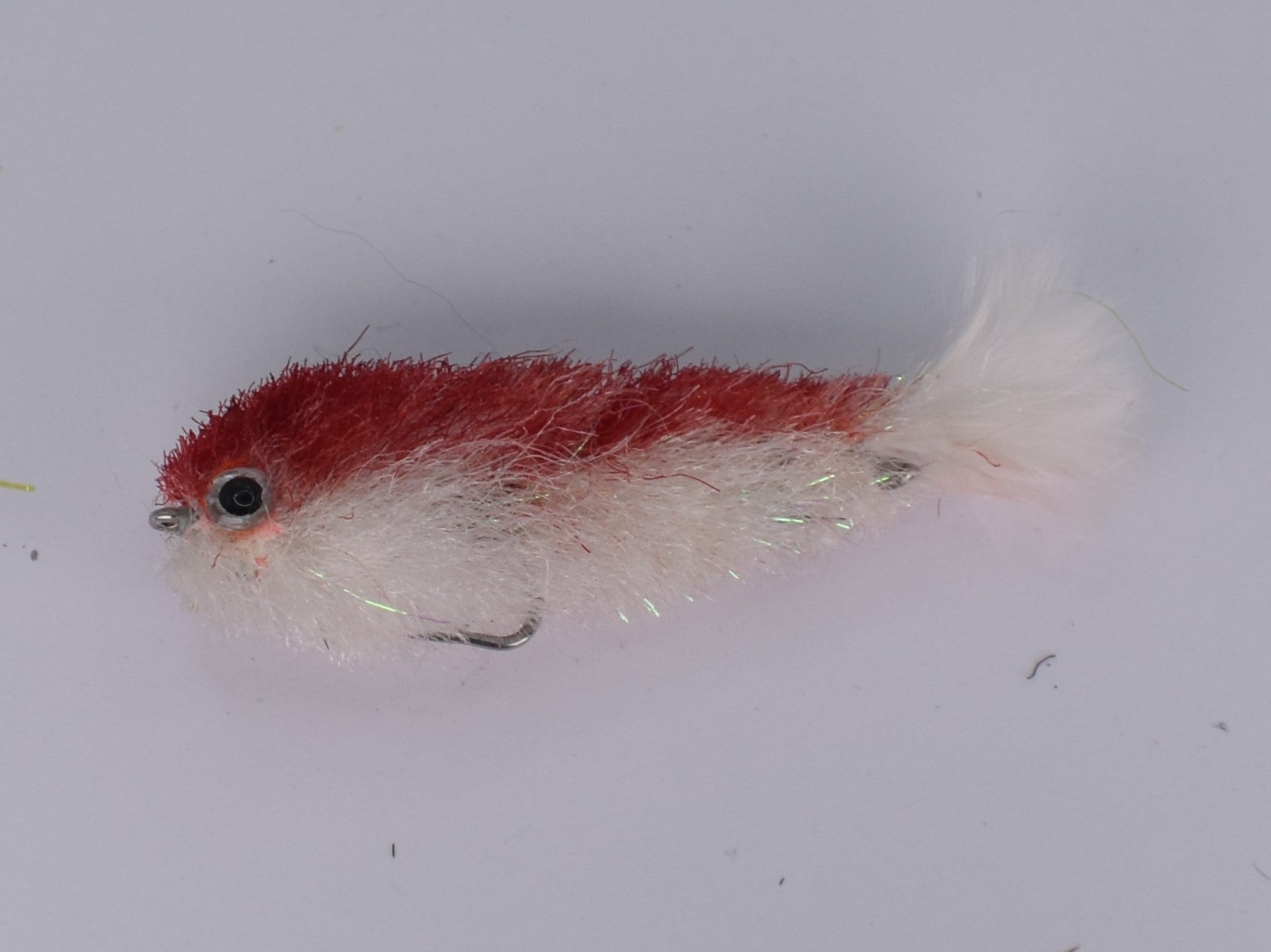 DNA Game Breaker Articulated Micro Minnow 2in White Red Head (Size 8 Hook) - DNA FISHING TACKLE