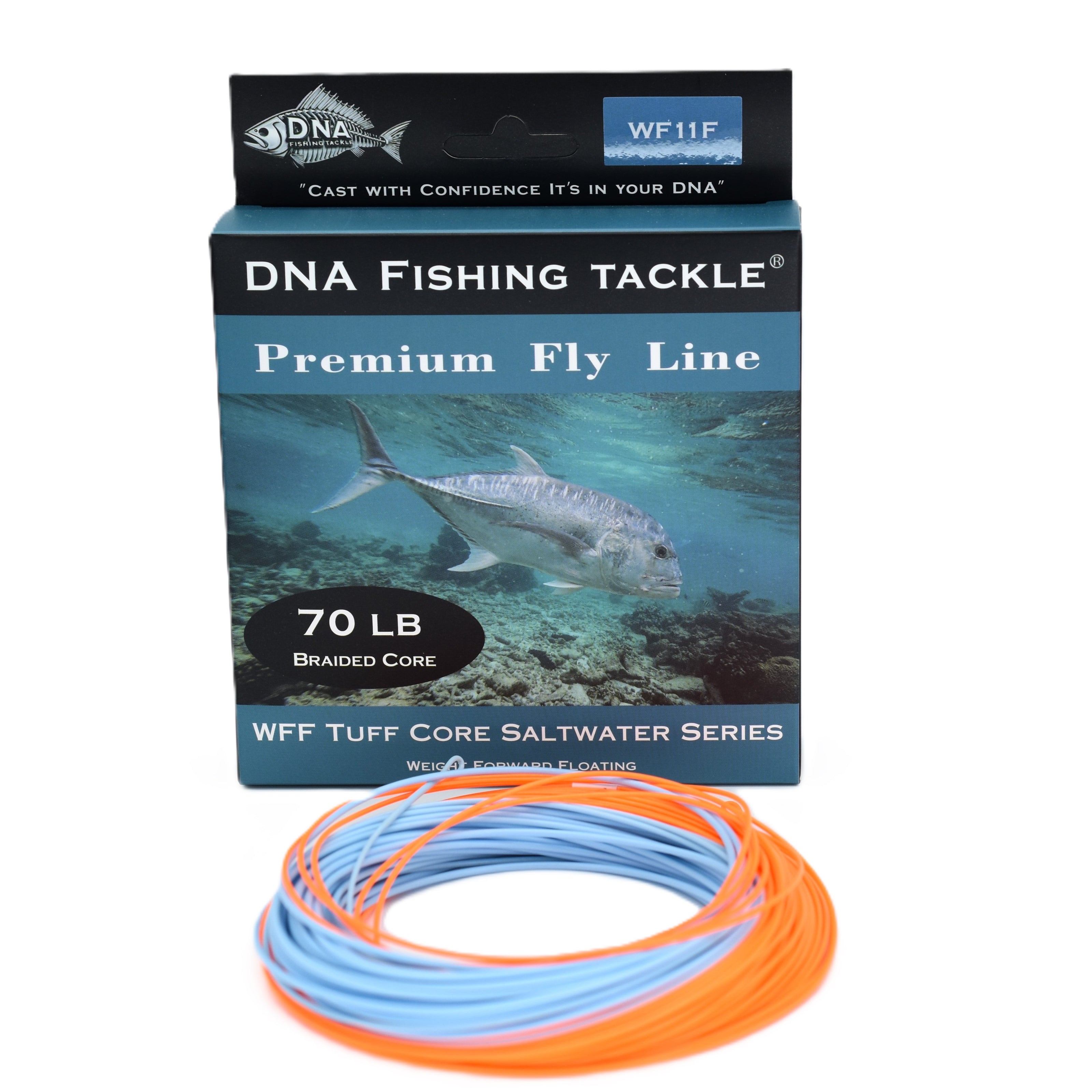 Tuff Core Premium Series Fly Line WFF 70lb Saltwater (B) - DNA FISHING TACKLE