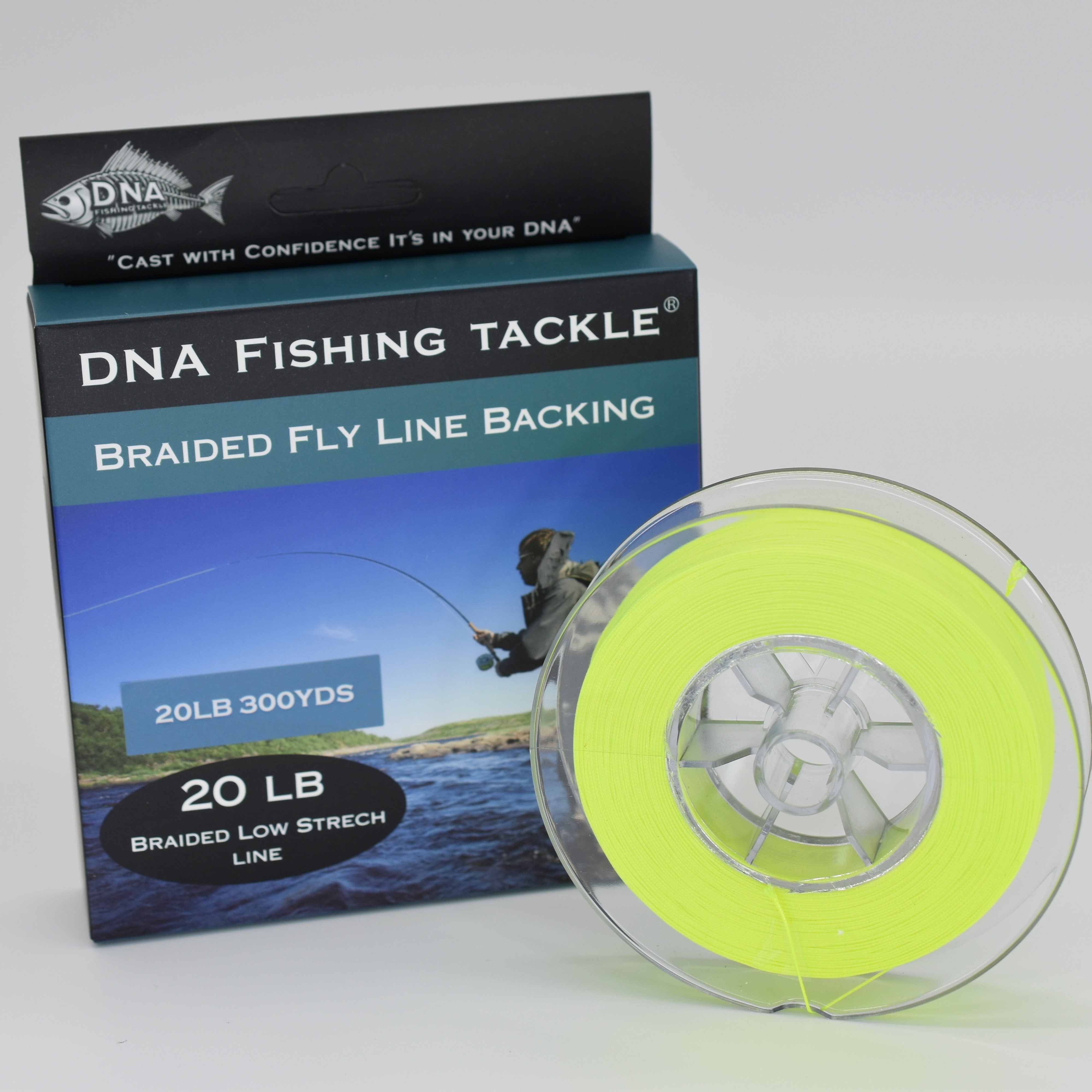 Braided Fly Line Backing 20LB 300YDS - DNA FISHING TACKLE