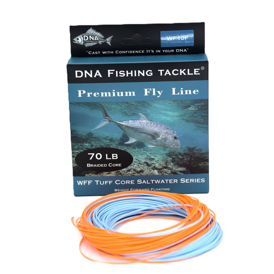 Tuff Core Premium Series Fly Line WFF 70lb Saltwater (B) - DNA FISHING TACKLE