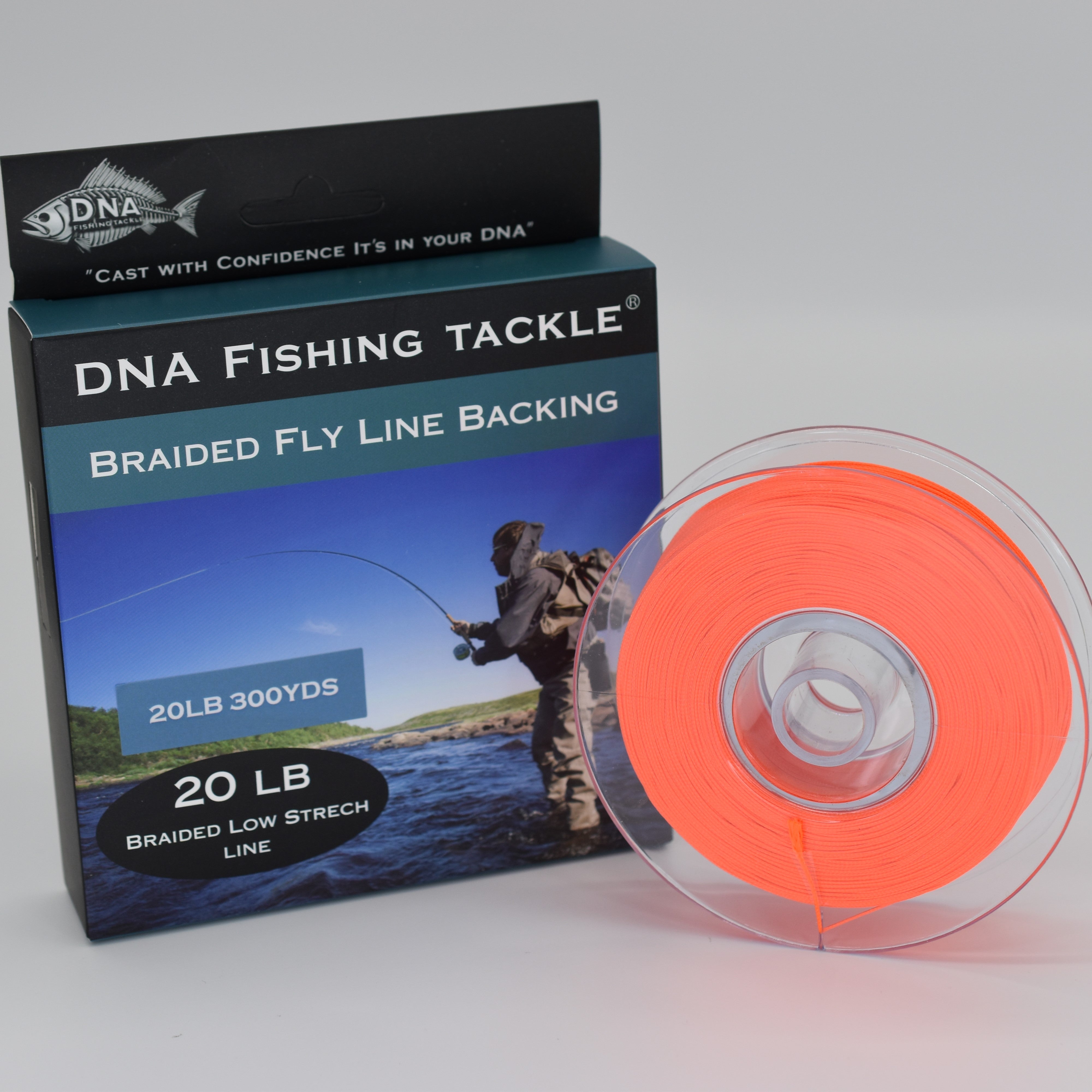 Braided Fly Line Backing 20LB 300YDS - DNA FISHING TACKLE