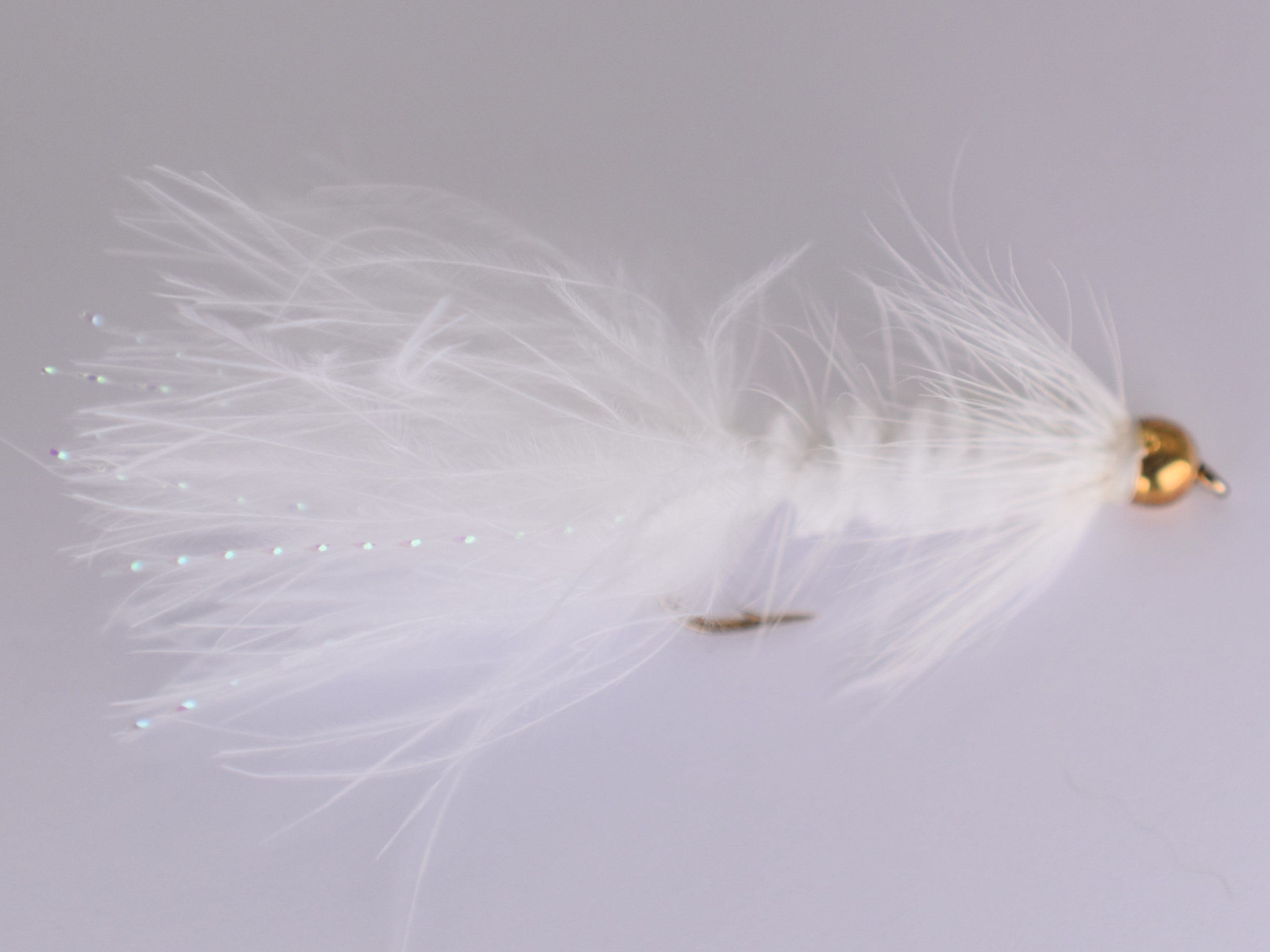 Gold Bead Head Woolly Bugger White (3 Pack) - DNA FISHING TACKLE