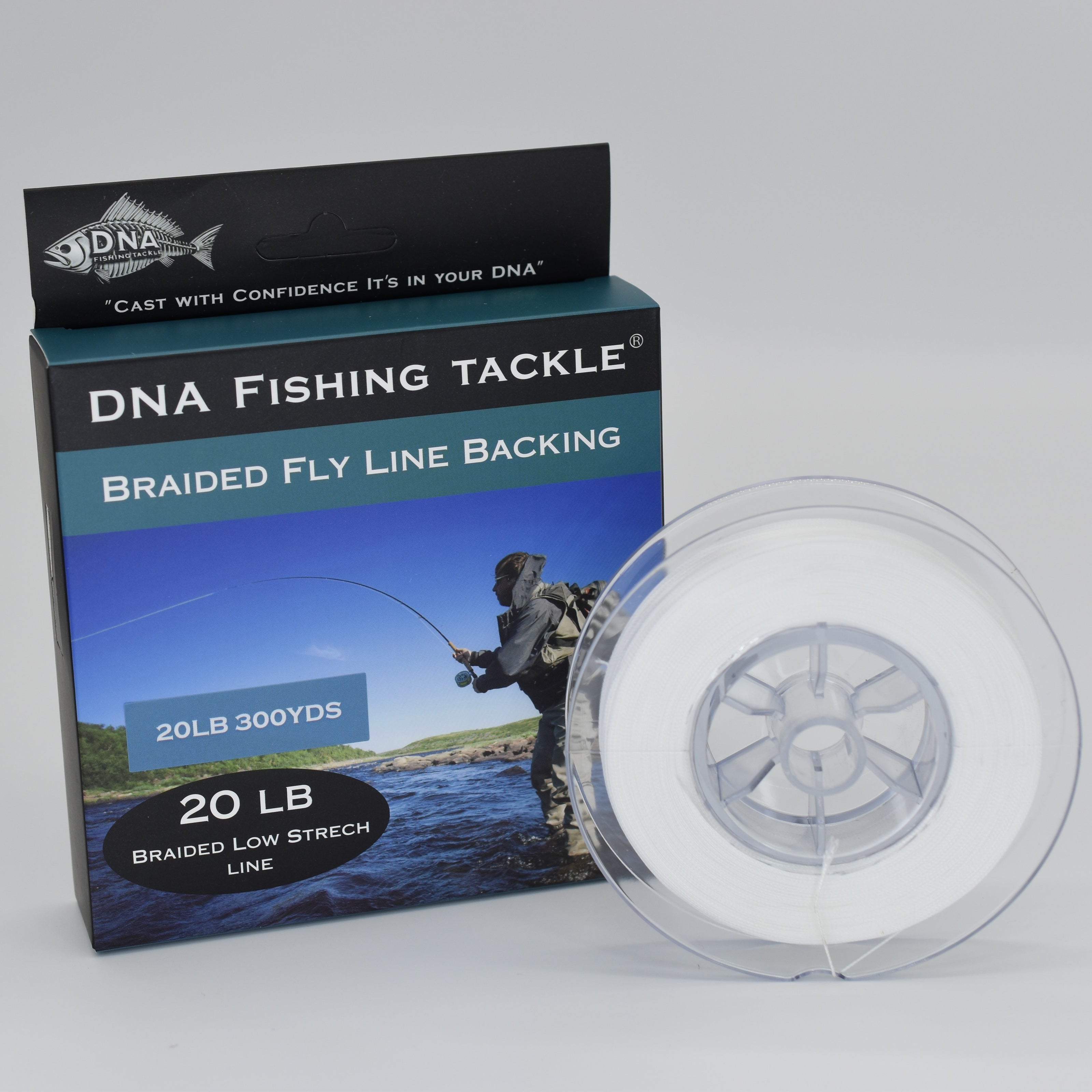 Braided Fly Line Backing 20LB 300YDS - DNA FISHING TACKLE