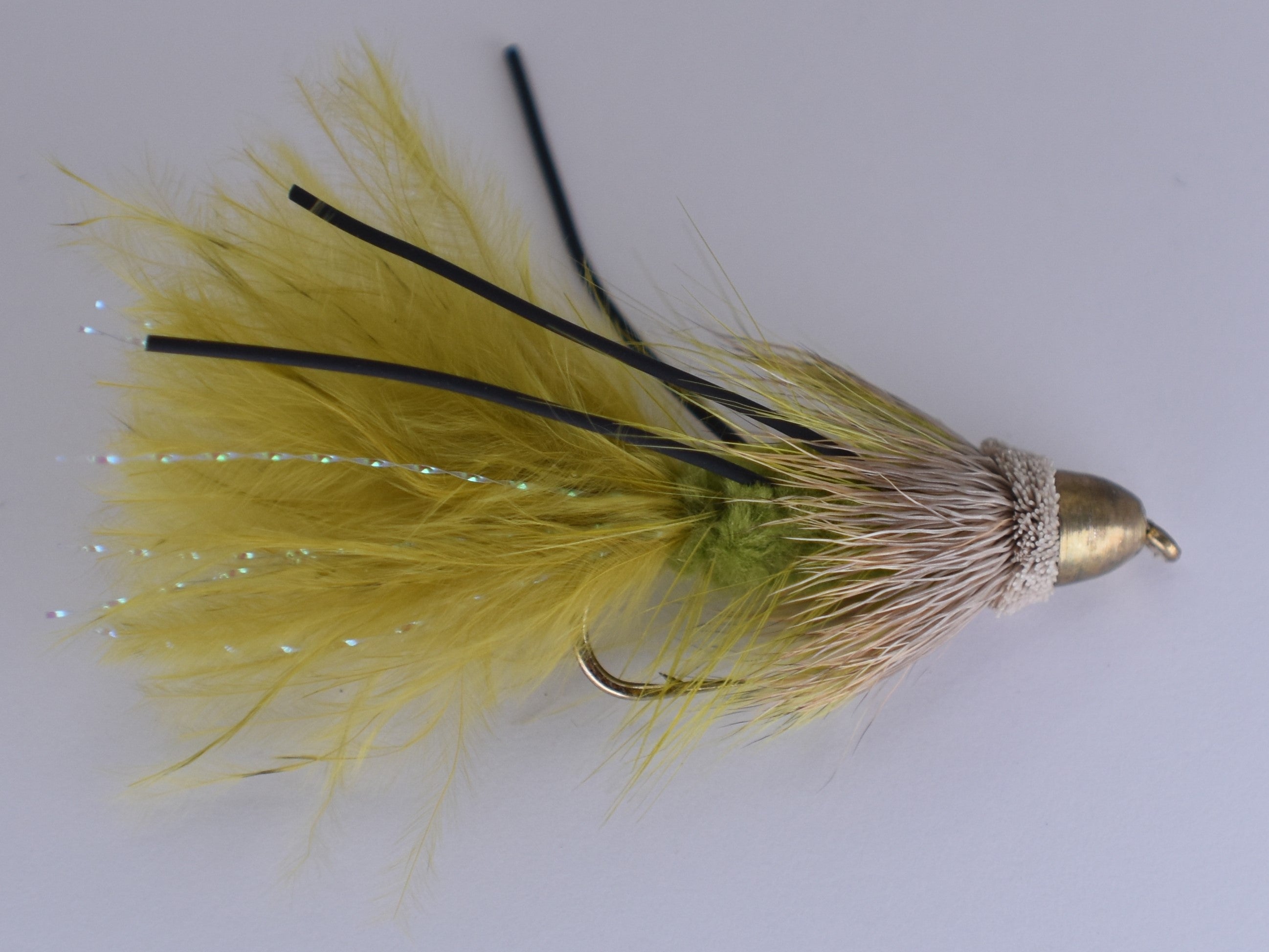 Conehead Marabou Muddler Olive (3 Pack) Size 6 Daiichi Hook - DNA FISHING TACKLE