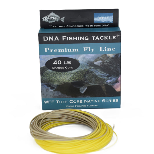 Tuff Core Premium Series Fly Line WFF  40lb Native - DNA FISHING TACKLE