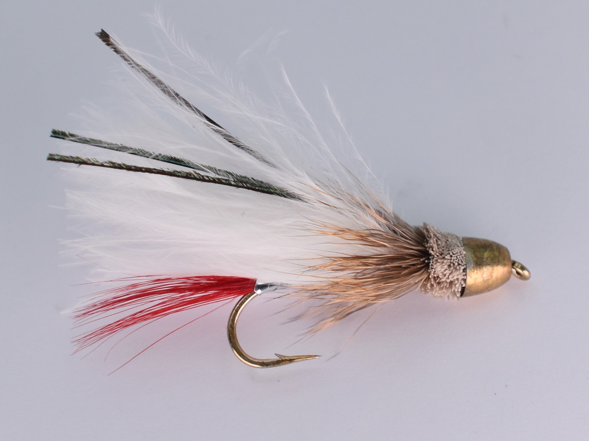 Conehead Muddler Marabou White (12 Pack) Size 6 Daiichi Hook - DNA FISHING TACKLE