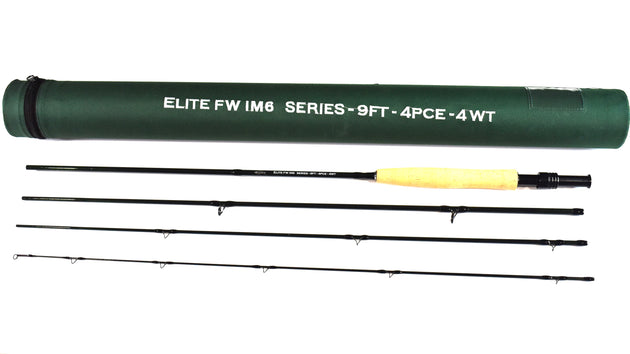 Elite IM6 FW Series Fly Rod - 9" 4pce- Line Weight 4 - DNA FISHING TACKLE