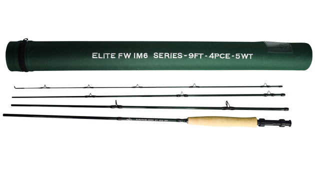 Elite IM6 FW Series Fly Rod - 9" 4pce - Line Weight 5 (B) - DNA FISHING TACKLE