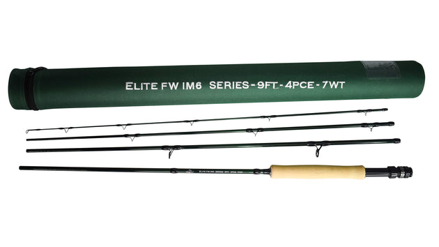 Elite IM6 FW Series Fly Rod - 9" 4pce- Line Weight 7 (B) - DNA FISHING TACKLE