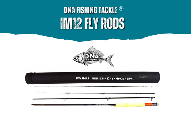 FW IM12 Series Fly Rod 10' - 4 PCE 6 Weight - DNA FISHING TACKLE