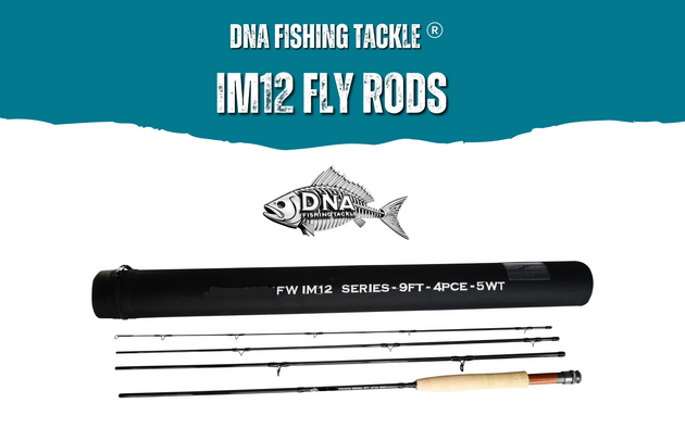 FW IM12 Series Fly Rod - 9ft - 4 PCE 5 Weight - DNA FISHING TACKLE