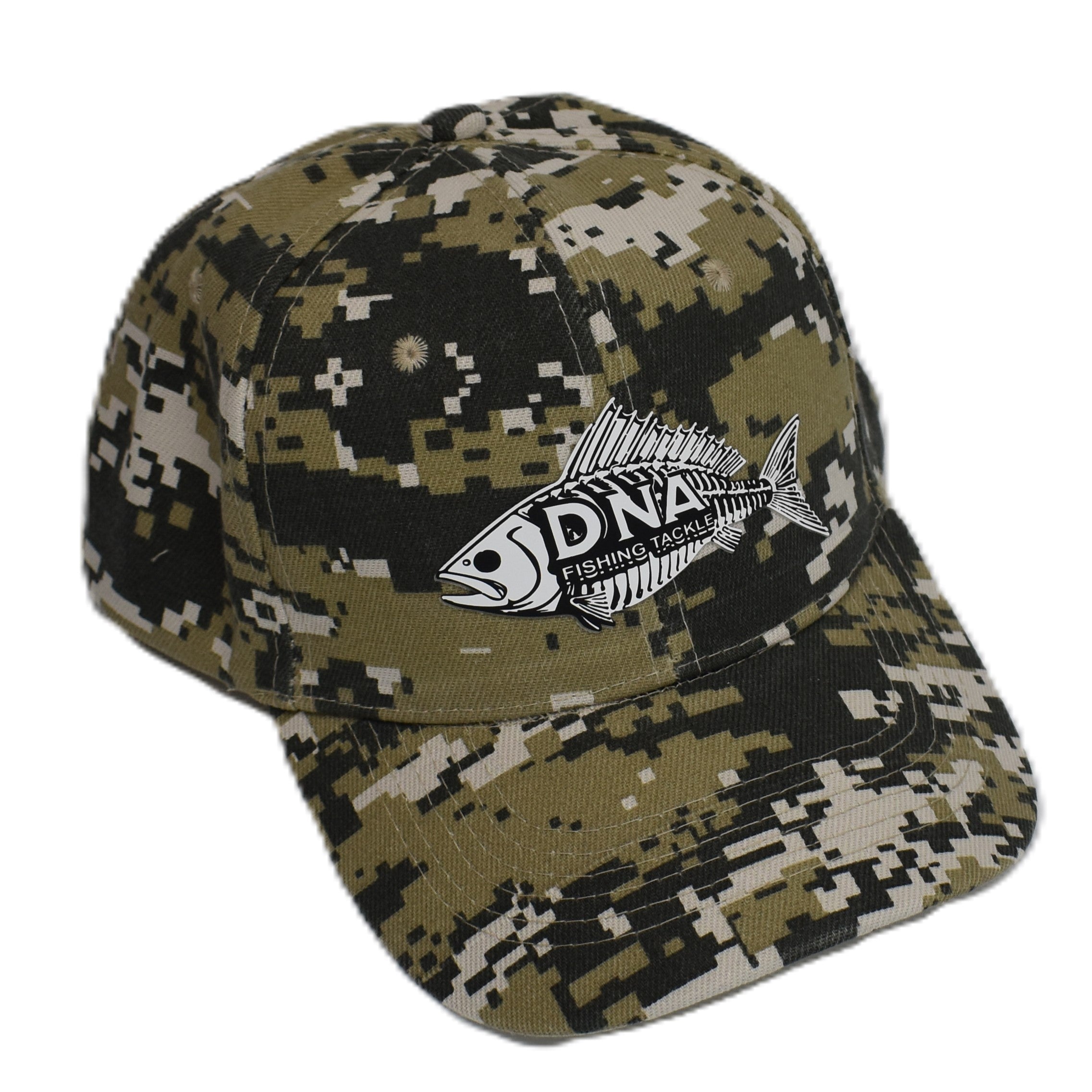 Tactical Camo Fishing Cap (DNA FISH LOGO) - DNA FISHING TACKLE