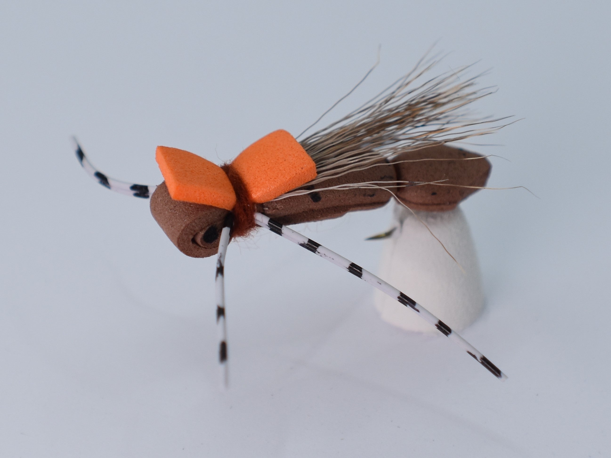 Hi-Vis Foam Hopper Brown (12 Pack) - DNA FISHING TACKLE