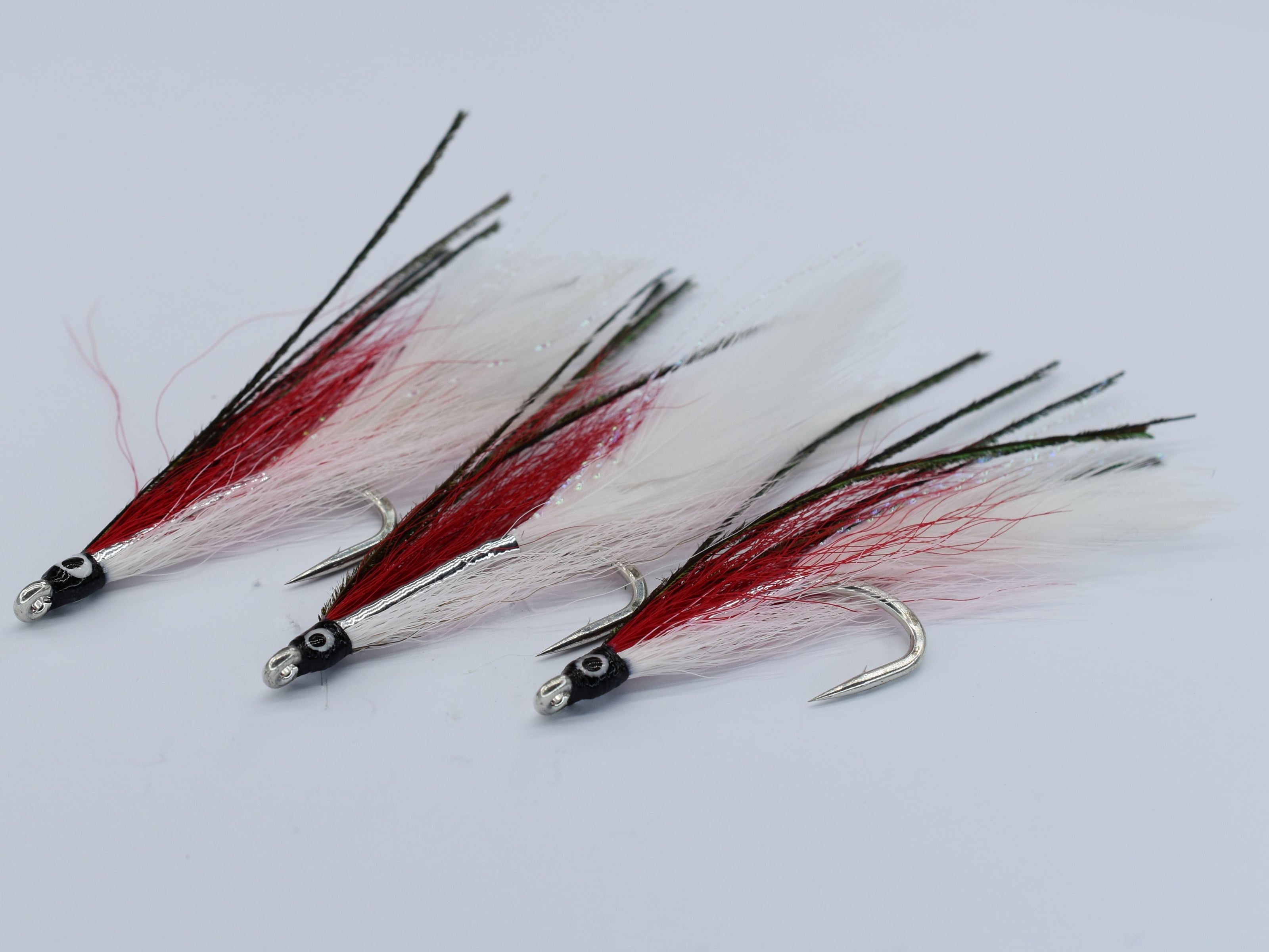 Lefty's Deceiver Red White (3 Pack) - DNA FISHING TACKLE