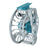 Lightweight Series DNA - 5-6 Reel Size Silver Blue - DNA FISHING TACKLE