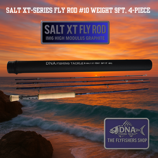Salt XT-Series Fly Rod - 9" 4 pce - Line Weight 10 - DNA FISHING TACKLE