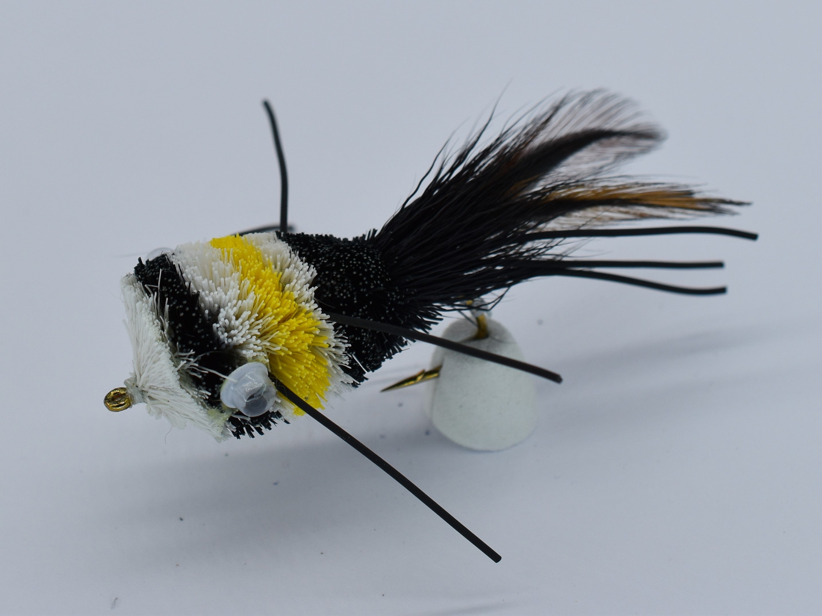 Popper Deer Hair Black Yellow - DNA FISHING TACKLE