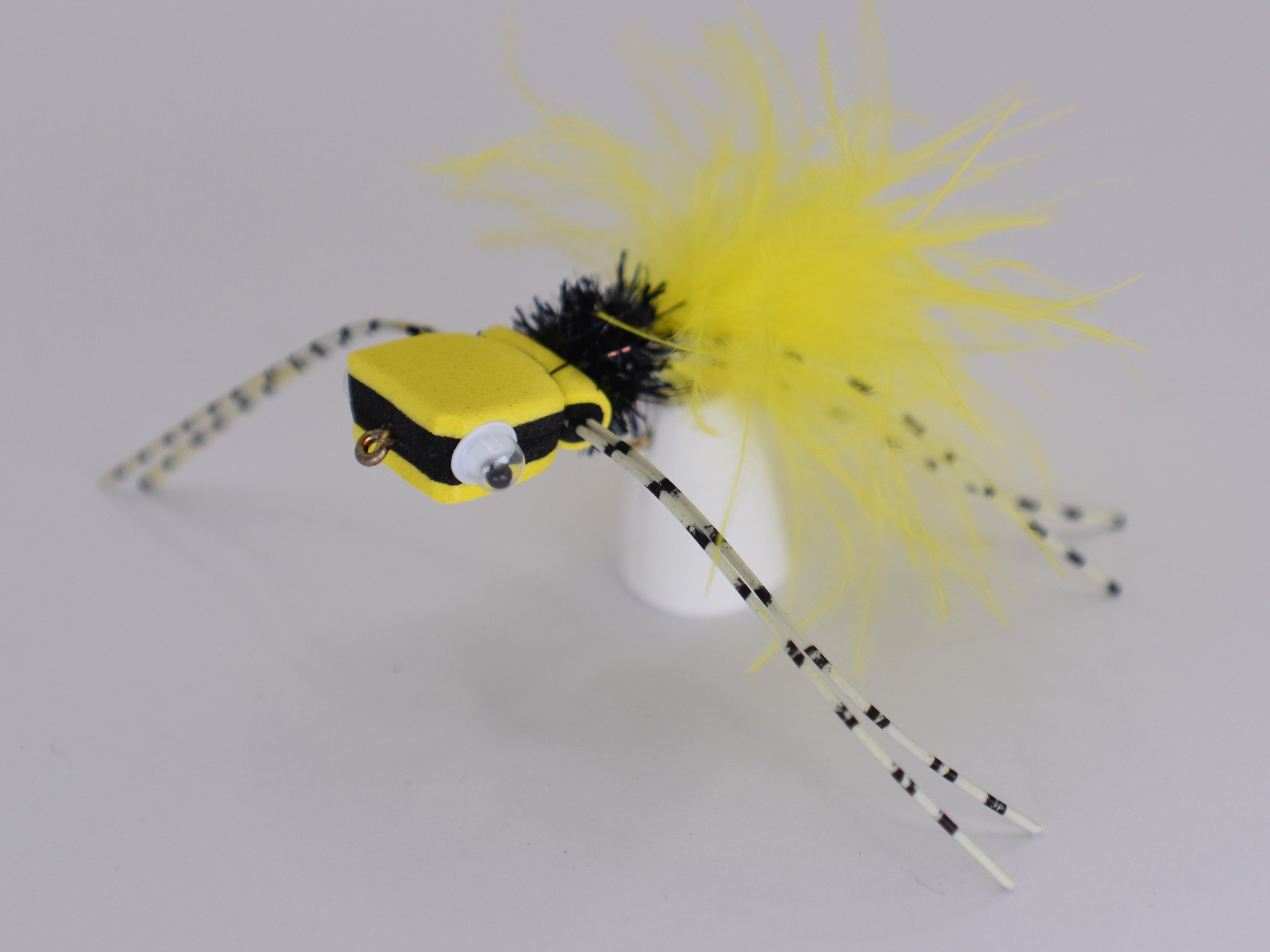 Popper Foam Allien Invader Yellow Black (2 Pack) - DNA FISHING TACKLE