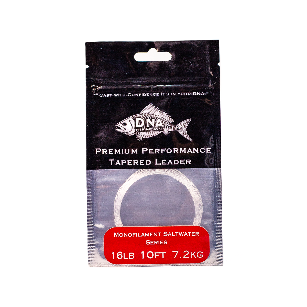 Saltwater Tapered Leader with Loop 10FT - DNA FISHING TACKLE