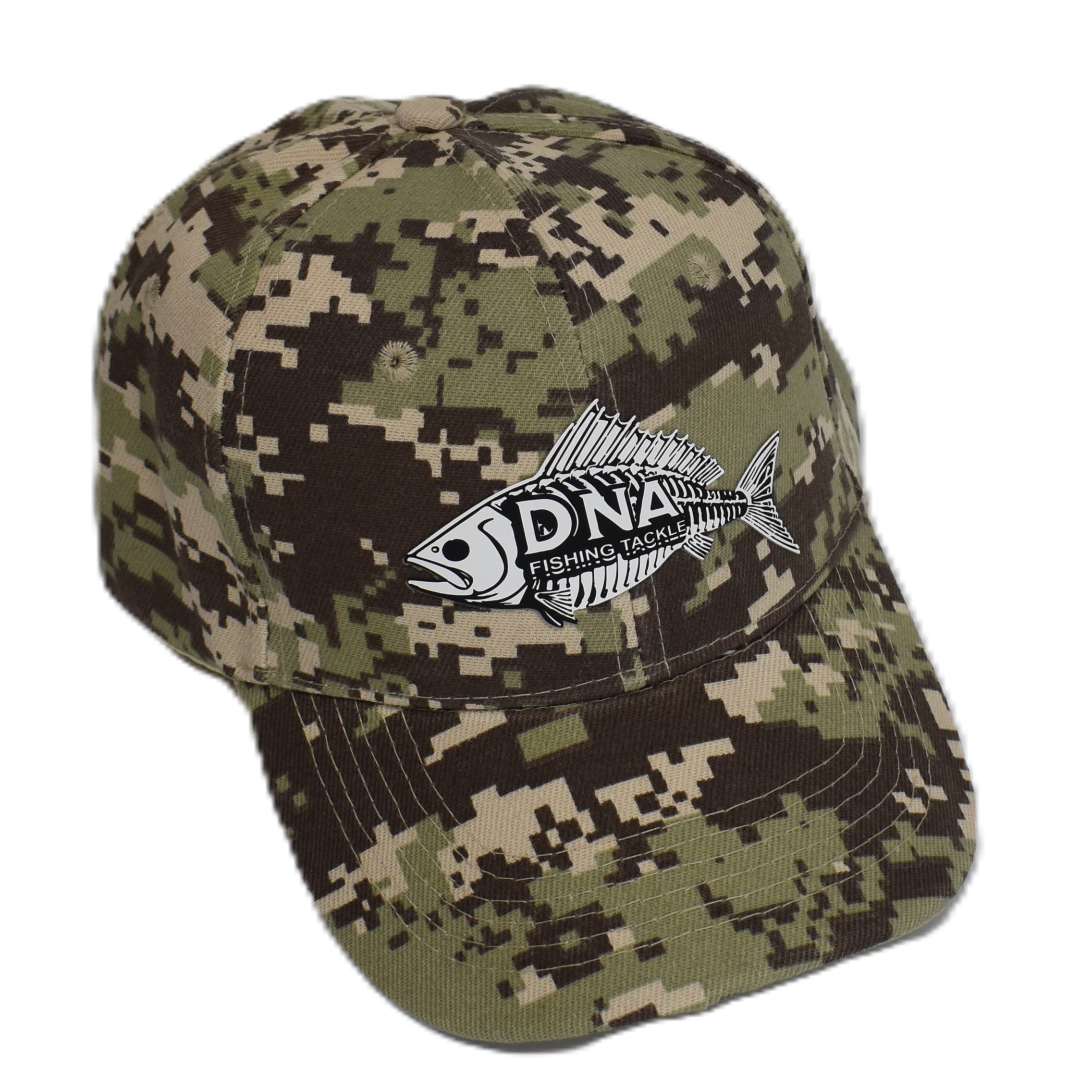 Tactical Camo Fishing Cap (DNA FISH LOGO) - DNA FISHING TACKLE