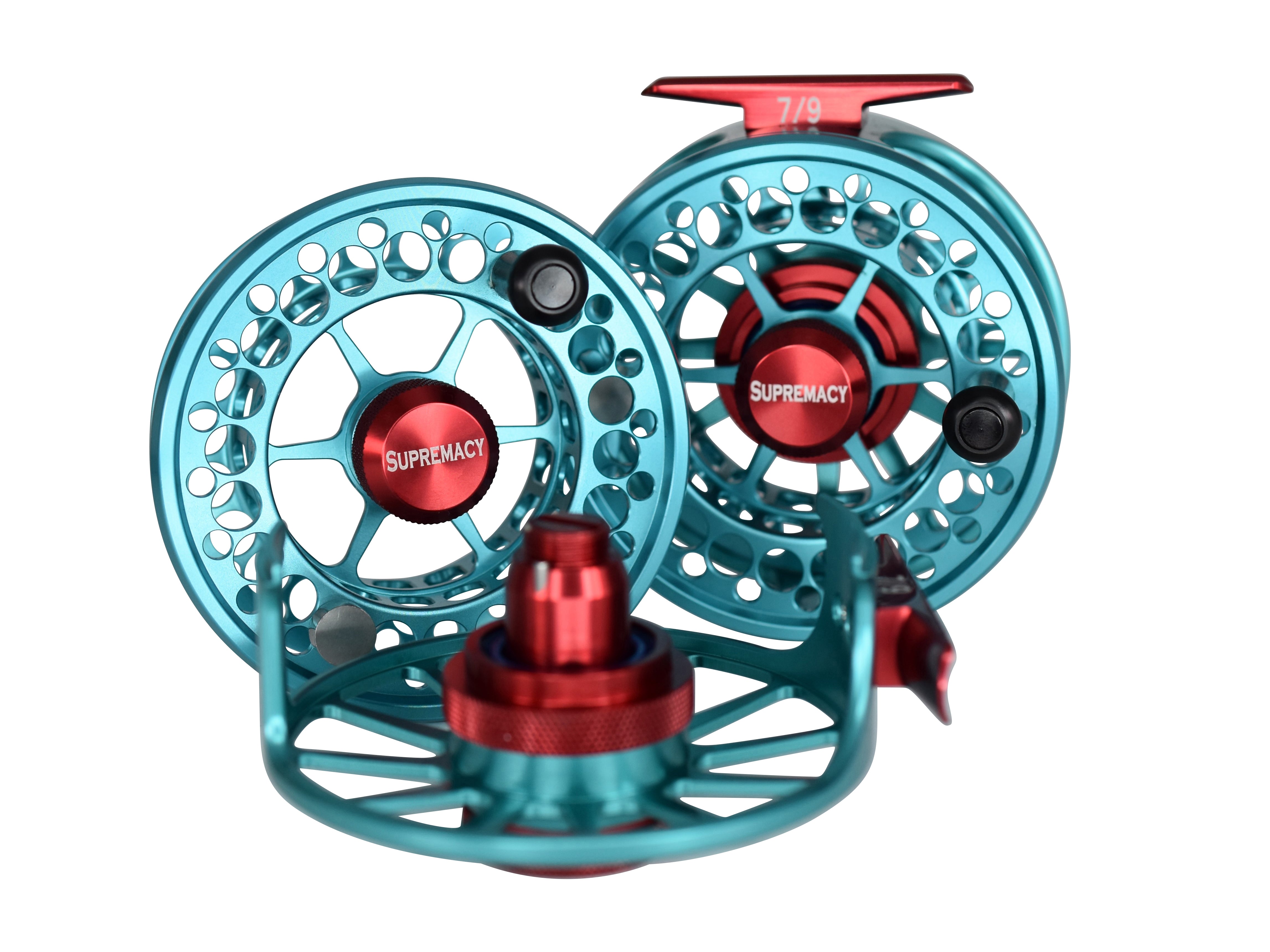 Supremacy Series - Reel Size 7-9 Blue Red - DNA FISHING TACKLE