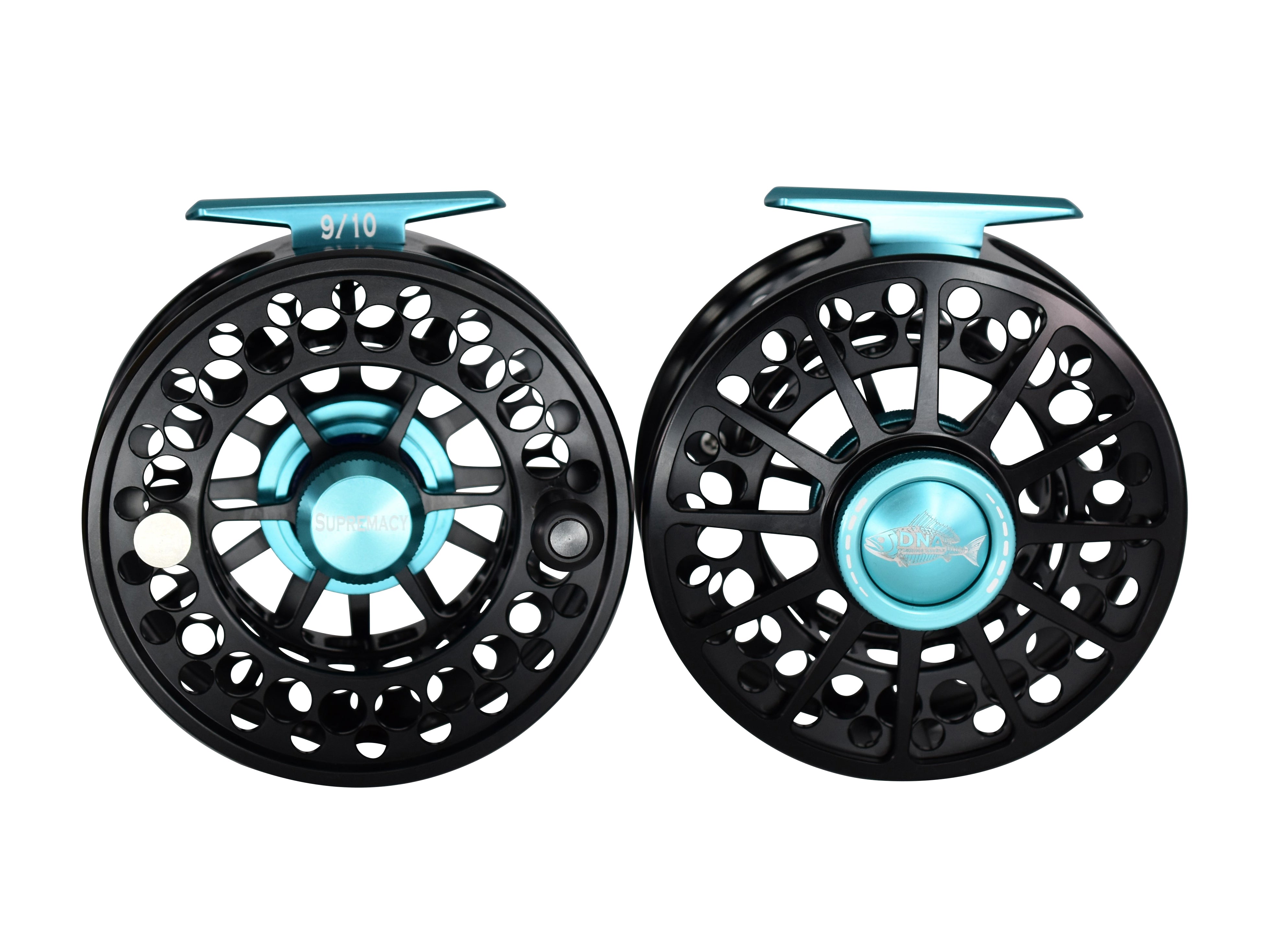 Supremacy Series - Reel Size 9-10 Black Blue (B) - DNA FISHING TACKLE