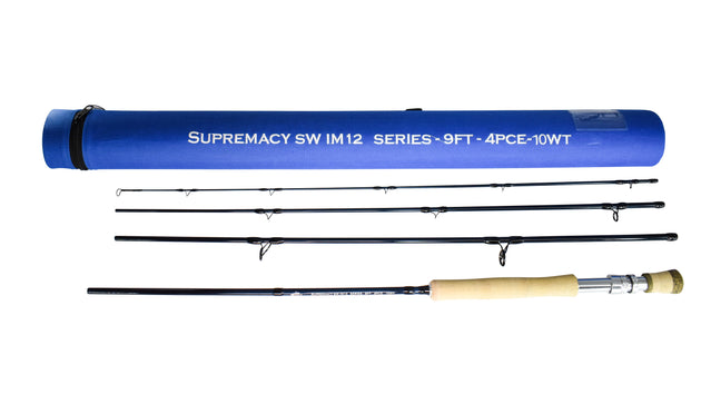 Supremacy IM12 SW Series Fly Rod - 9ft - Line Weight 10 - DNA FISHING TACKLE