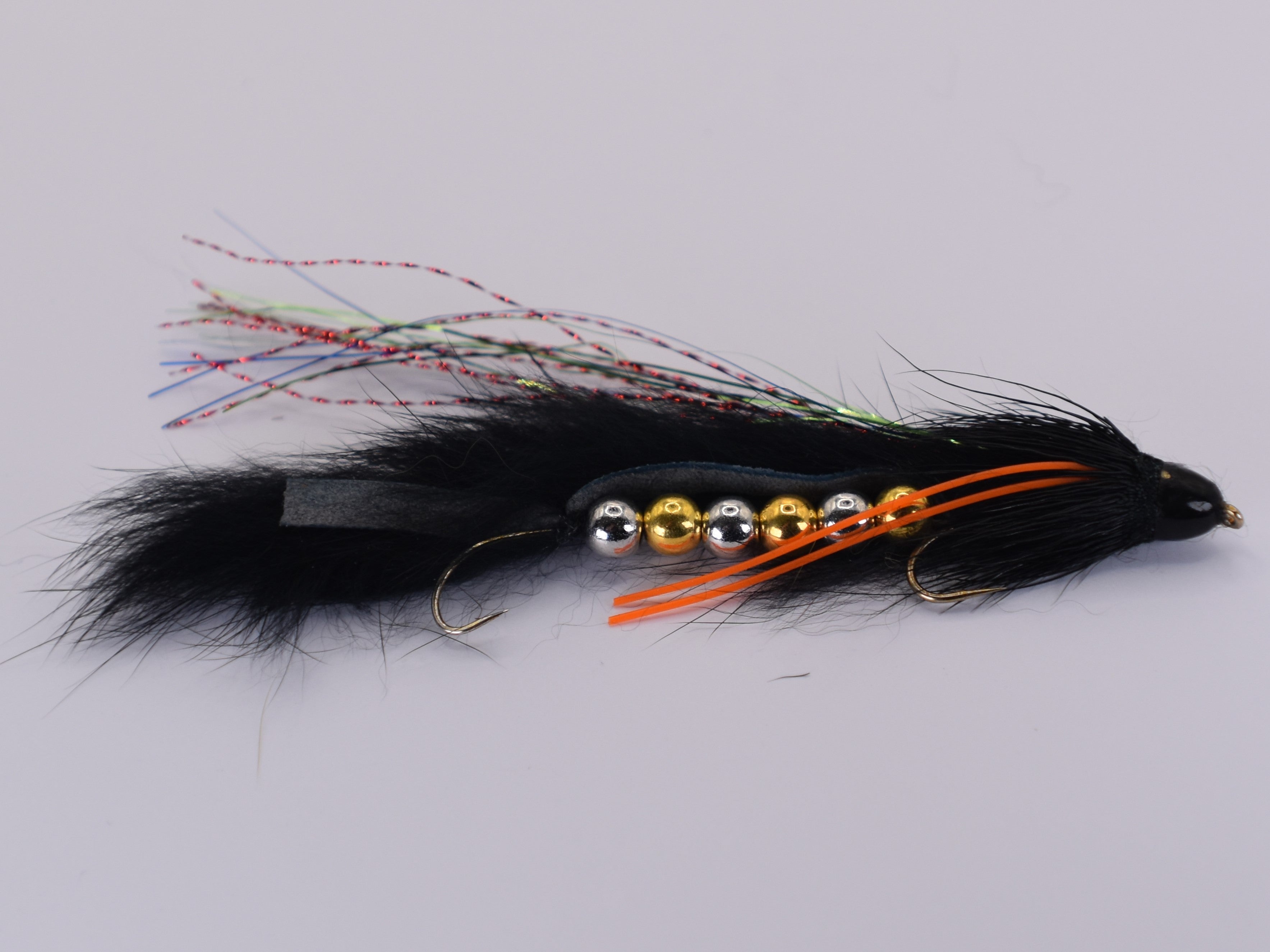 The Conehead Articulated Wolverine Black Size 6 Hook (3 Pack)