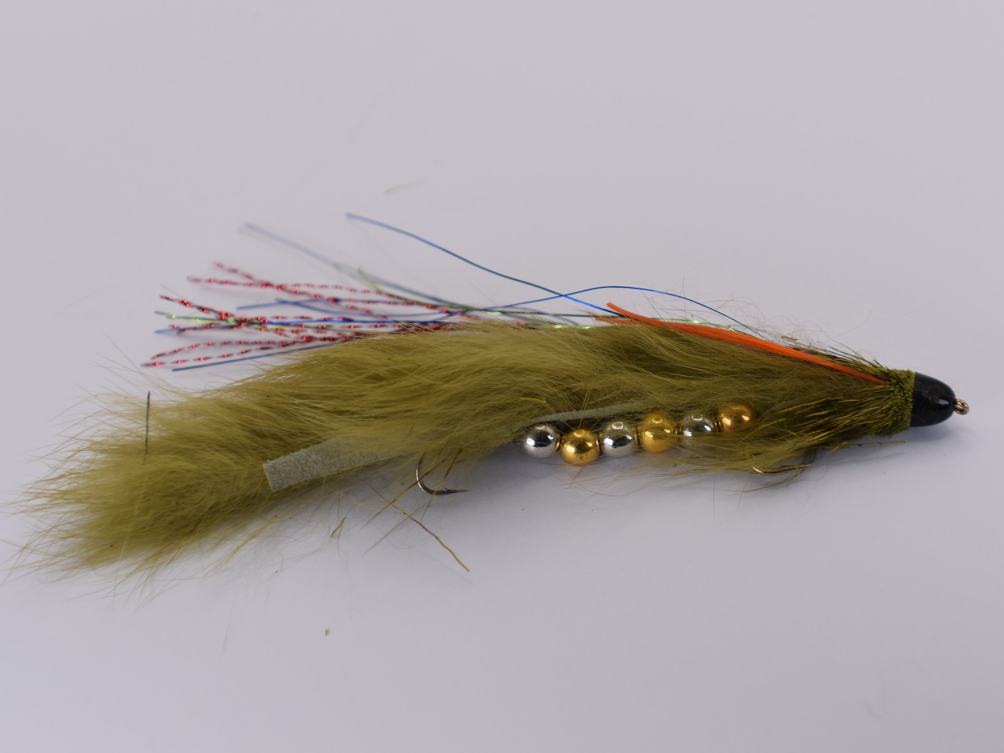 The Conehead Articulated Wolverine Olive Size 6 Hook (3 Pack) - DNA FISHING TACKLE