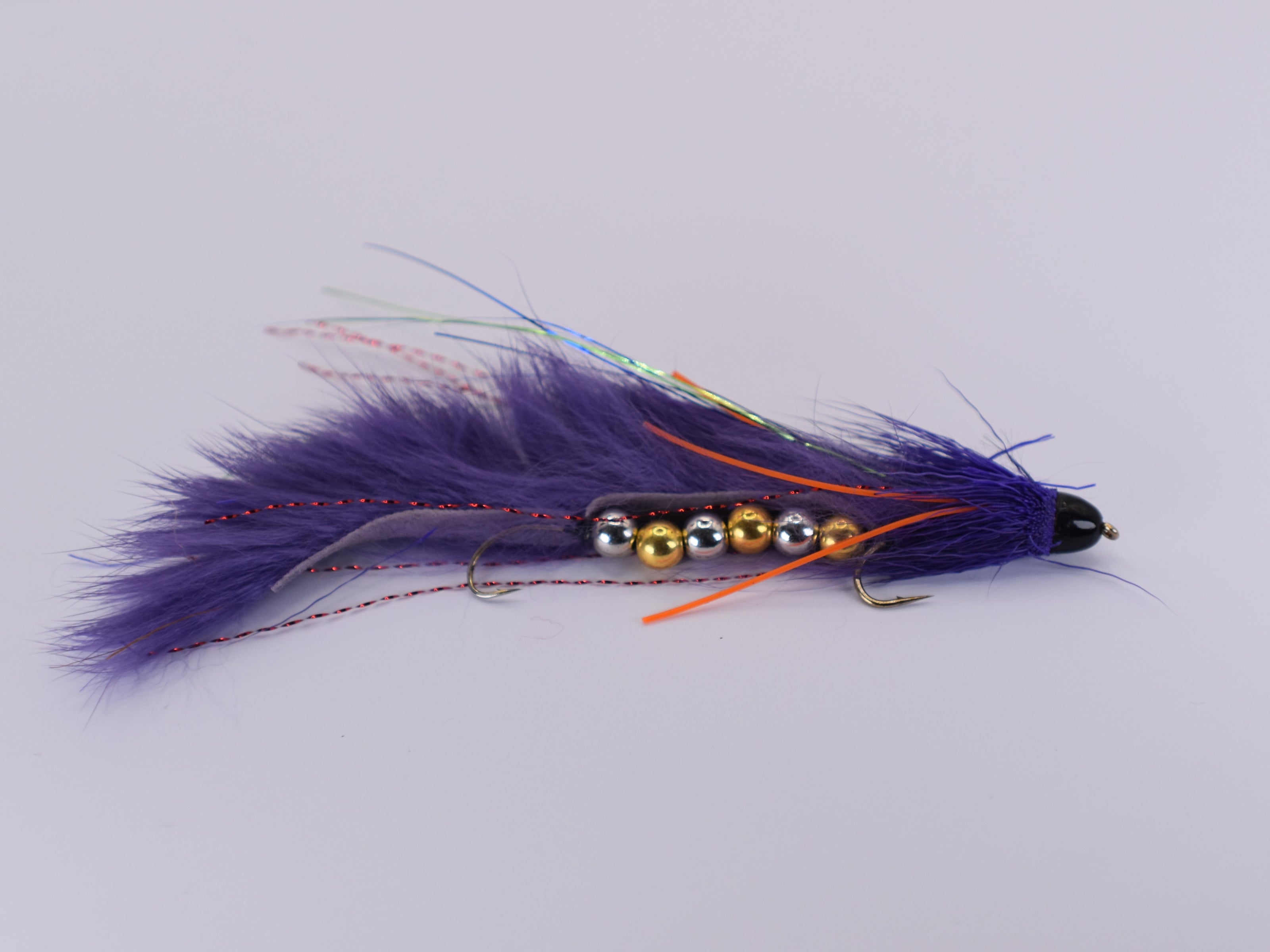 The Conehead Articulated Wolverine Purple Size 6 Hook (3 Pack) - DNA FISHING TACKLE