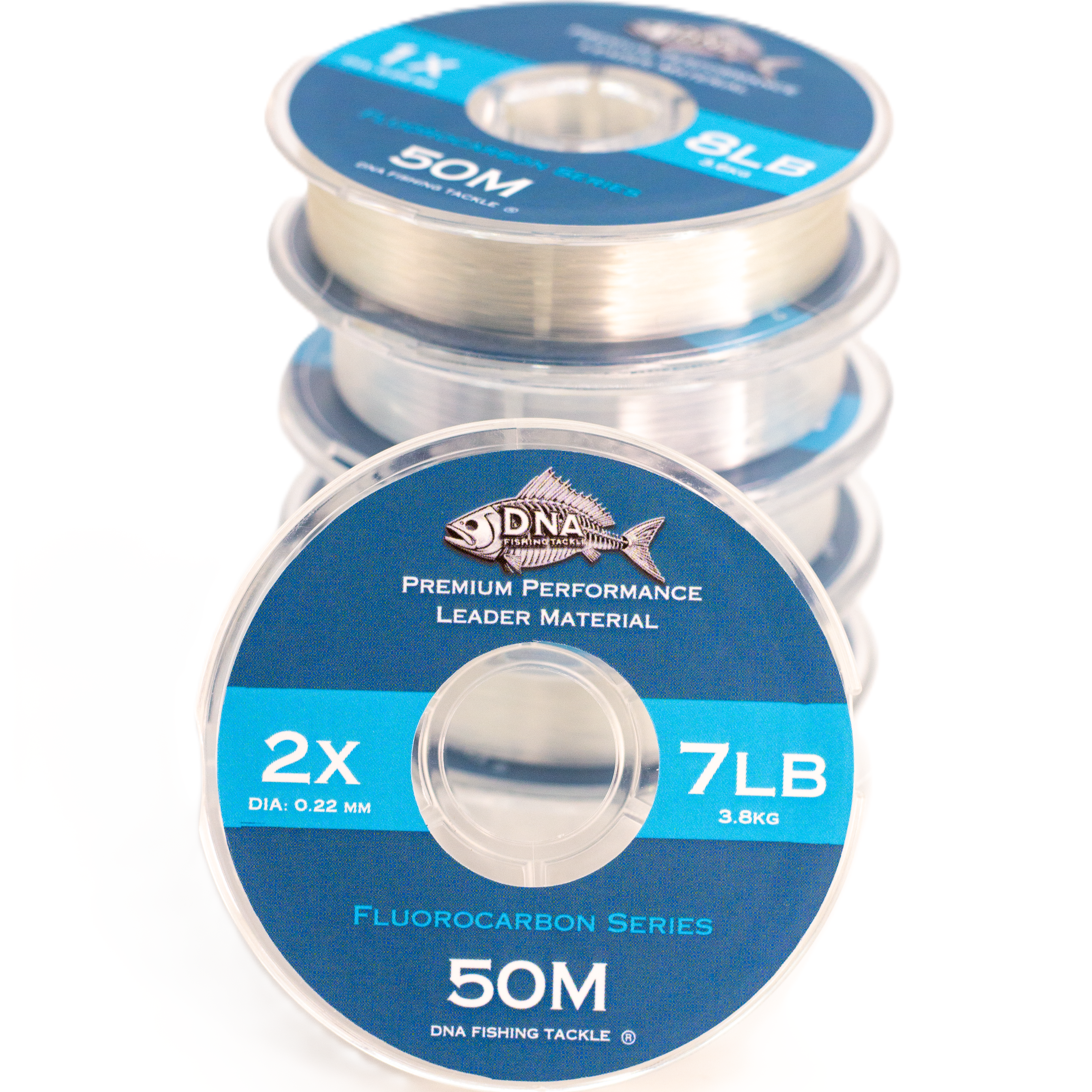 Fluorocarbon Tippet Material Clear 50 Metres - DNA FISHING TACKLE