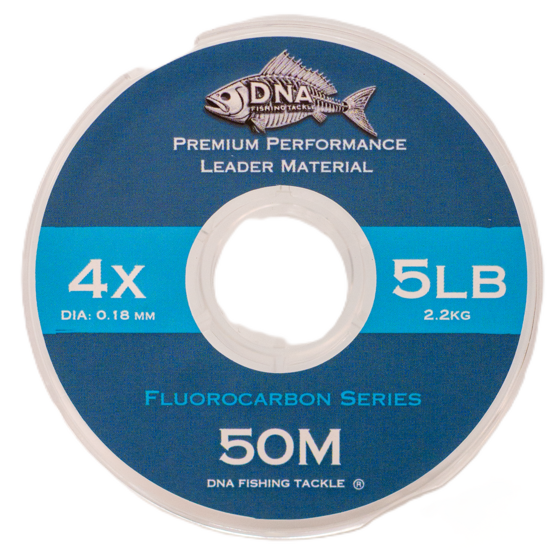 Fluorocarbon Tippet Material Clear 50 Metres - DNA FISHING TACKLE