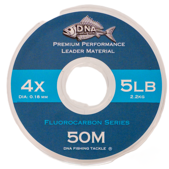 Fluorocarbon Tippet Material Clear 50 Metres - DNA FISHING TACKLE