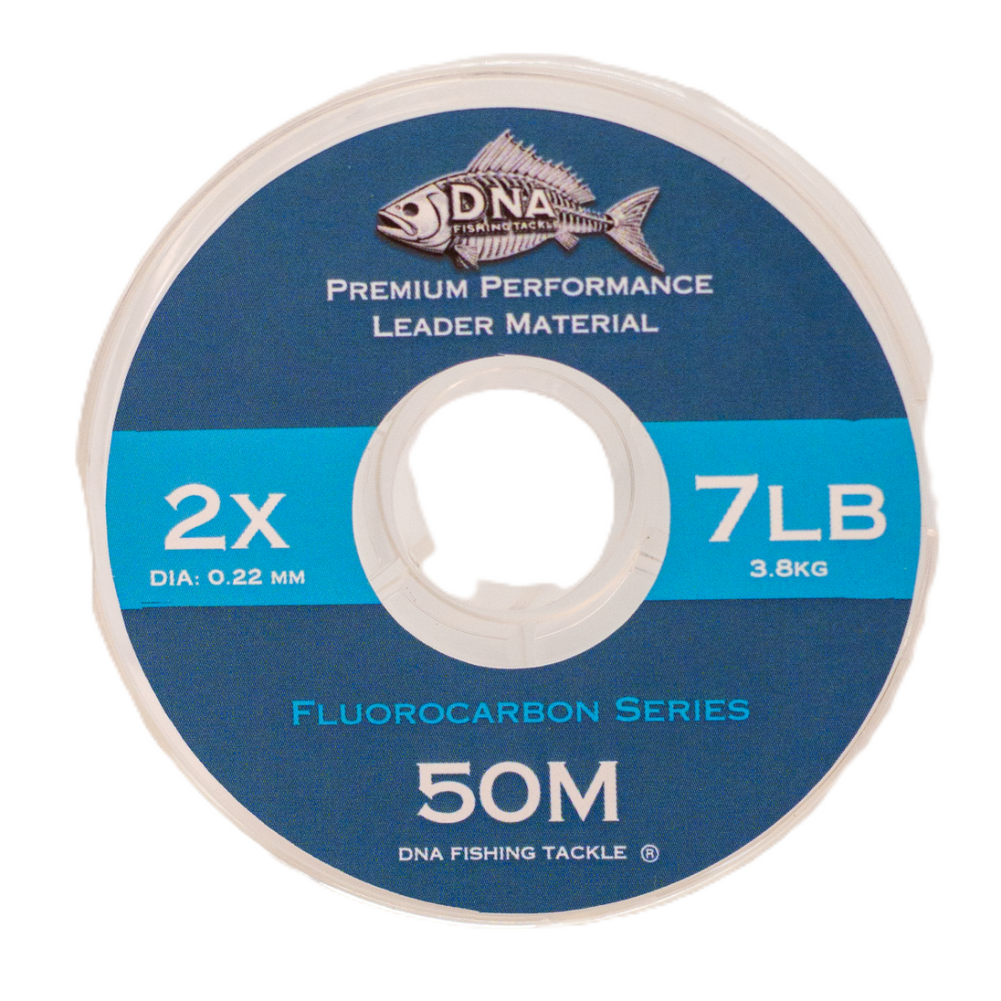Fluorocarbon Tippet Material Clear 50 Metres - DNA FISHING TACKLE