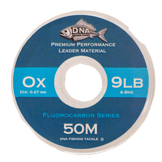 Fluorocarbon Tippet Material Clear 50 Metres - DNA FISHING TACKLE