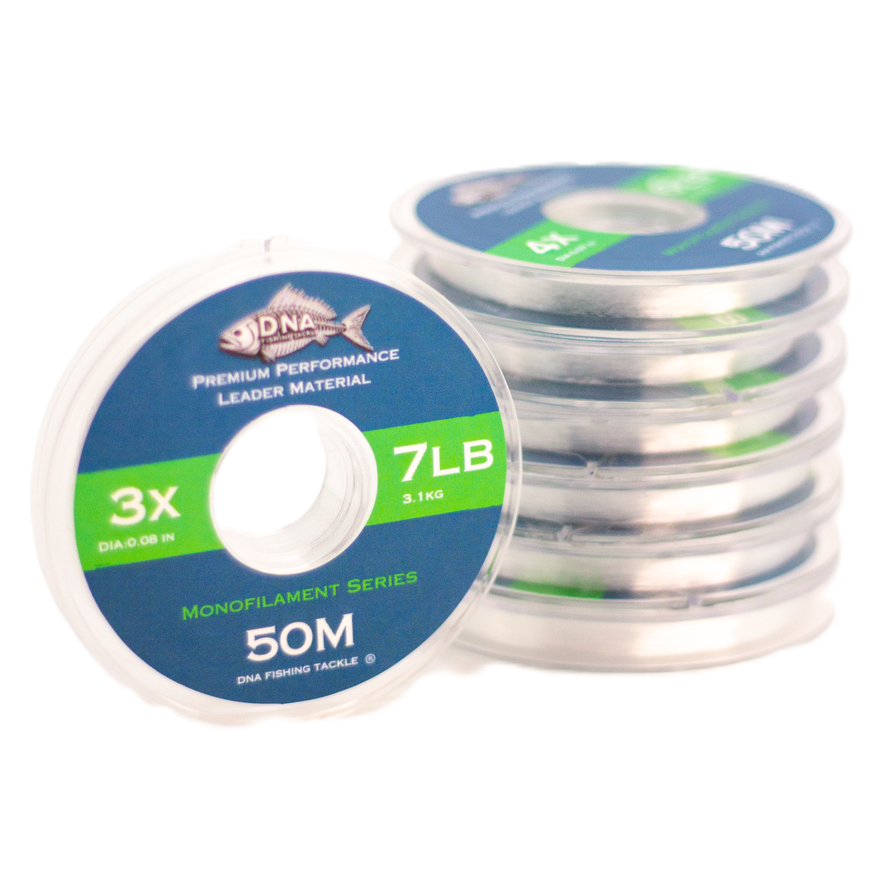 Monofilament Tippet Material 50 Metres - DNA FISHING TACKLE
