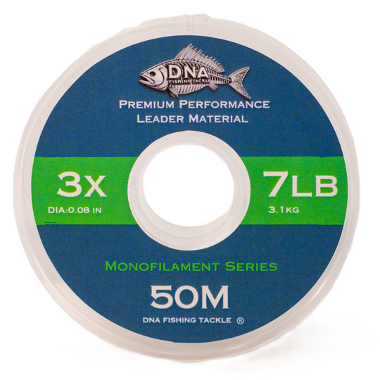 Monofilament Tippet Material 50 Metres - DNA FISHING TACKLE