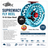 Supremacy Series - Reel Size 11-13 Blue Red